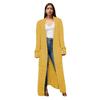 New Loose Knitted Cardigan with Pockets, Long Twisted Sweater and Thick Coat for Women In Autumn and Winter