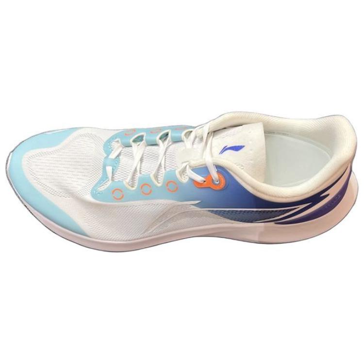 Li-Ning Comfortable Versatile Non-Slip Wear-Resistant Low-Top Running Shoes Men Sneakers White Blue ARBT003-6