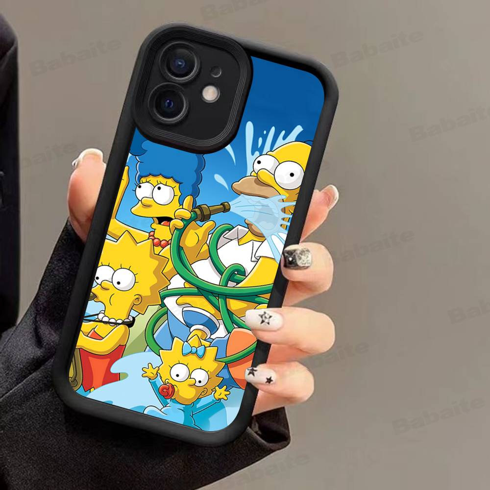 Funny Cartoon S-Simpsons For IPhone 17 16 15 14 13 12 11 Pro Max Plus Phone Case Covers