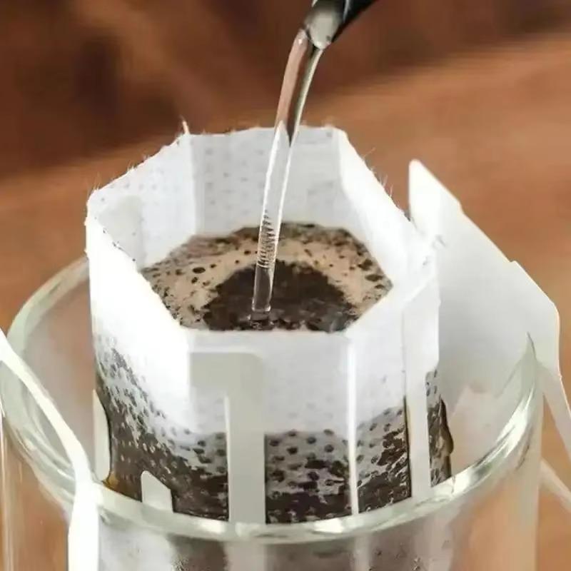 50Pcs/Pack Drip Coffee Filter Bag Portable Hanging Ear Cup Coffee Filters Paper Home Office Travel Brew Coffee&Tea Tools
