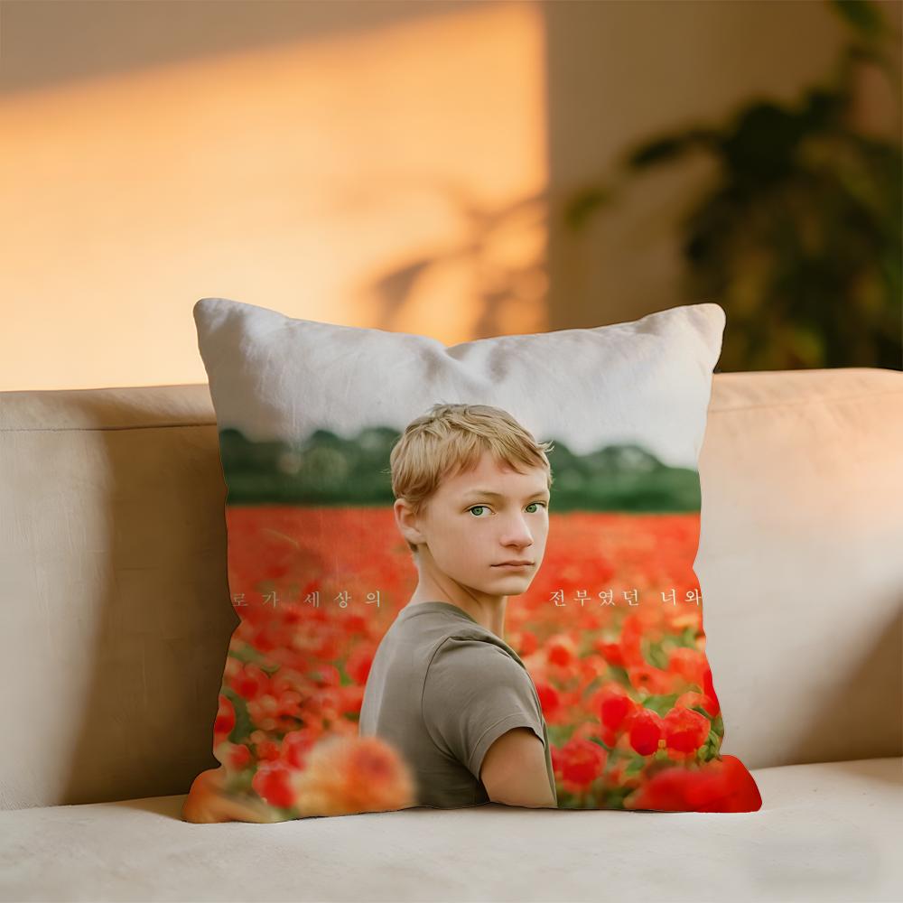 Classic French Redemption Movie Close The Invisible Cushion Cover Cozy Velvet Throw PillowSoft Warm Cushion For Sofa  Bed 30x30 cm