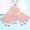 Touchscreen Winter Gloves for Women Cute Cartoon Full Finger Fleece Lined Warm Elastic Outdoor Daily Use Holiday Accessories