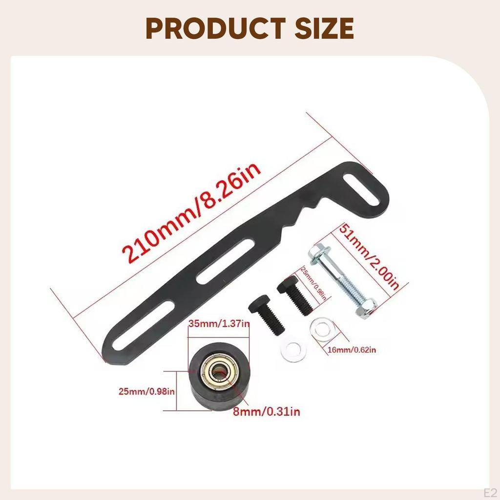 Mini Bike Chain Tensioner Adjuster Set, with Roller Easy to Install Spare Part