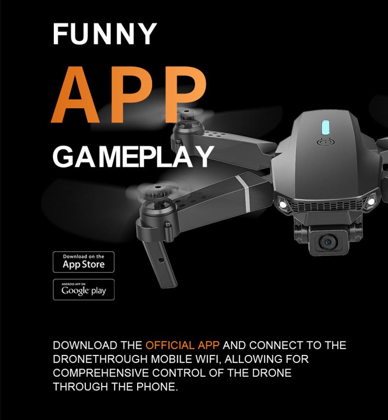 E88 Cross-Border Drone: Aerial Photography Remote Control Toy for Kids, E525 Model, Popular On TikTok and Kuaishou Live.