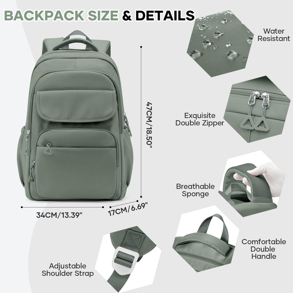 Laptop Backpacks 15.6 Inch College School Backpack, Primary Junior High Girls Boys School  Schoolbag, Large Bookbags For Teens