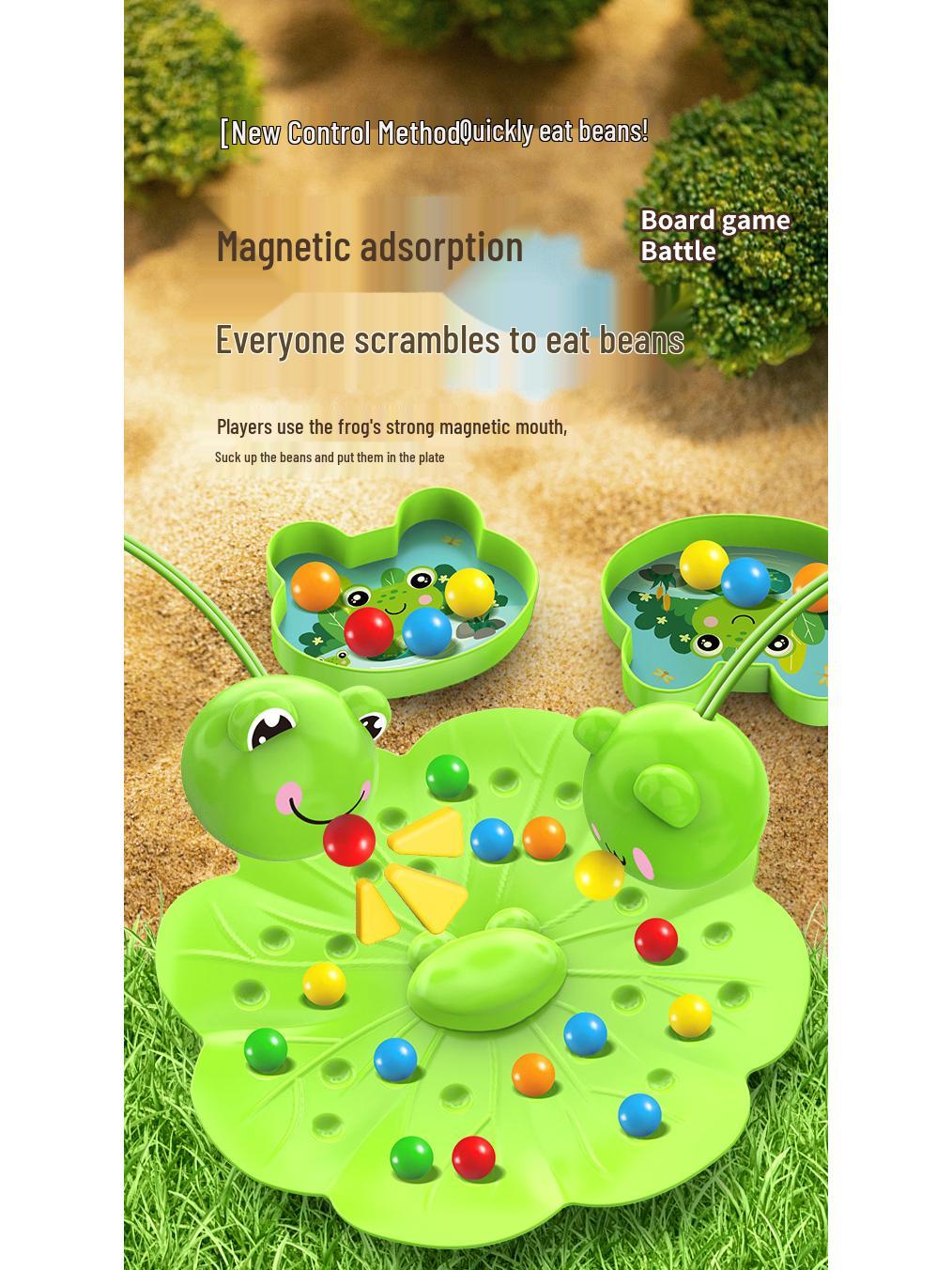 

Magnetic Frog Bean Picking Game - Educational, Color Recognition & Parent-Child Interaction Toy