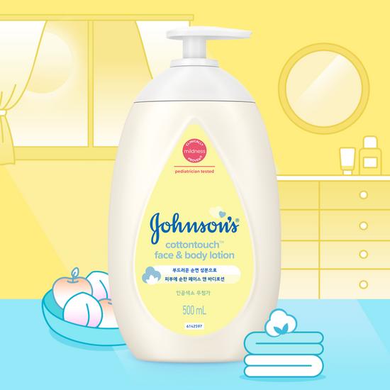 Johnson's Cotton Touch Face & Body Lotion 500ml