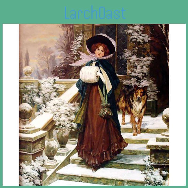 Embroidery 5d Diamond Diamond Diy Painting Woman And Dog Animal Diamond Painting