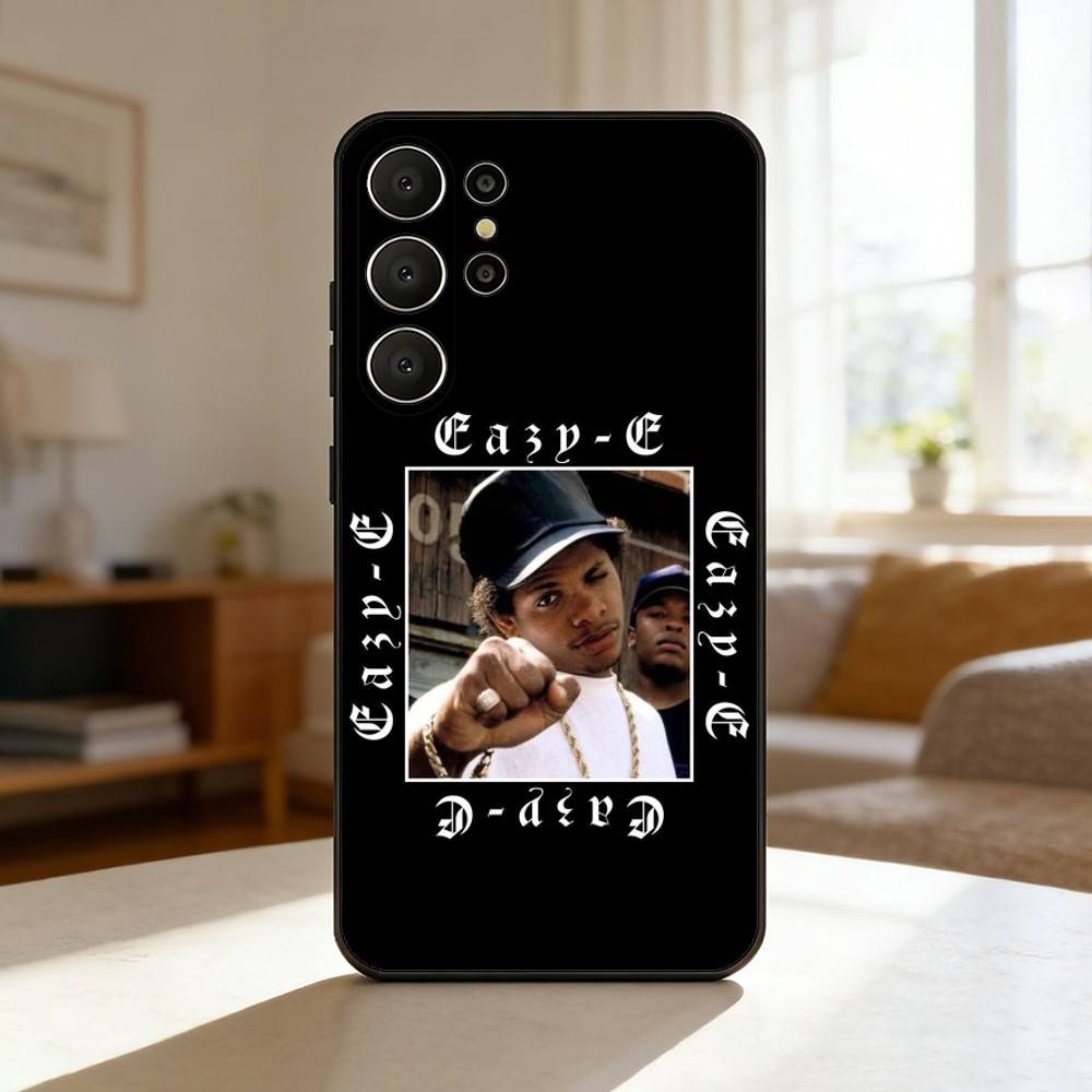 Charismatic E-Eazy E Rapper Phone Case For Samsung S26,S25,24,23,22,30,21,10,9,Ultra,Plus,Lite,FE Soft Black Case Samsung S20lite5G