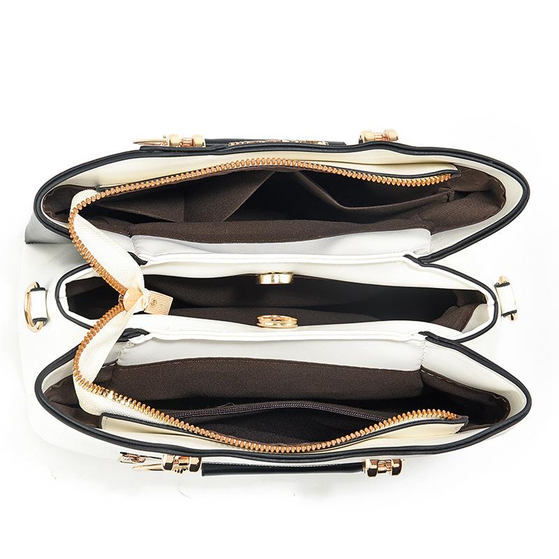 Handbag Contrast Color Splicing Shoulder Bag Women's Bag Crossbody Bag Quality Bag Large Capacity