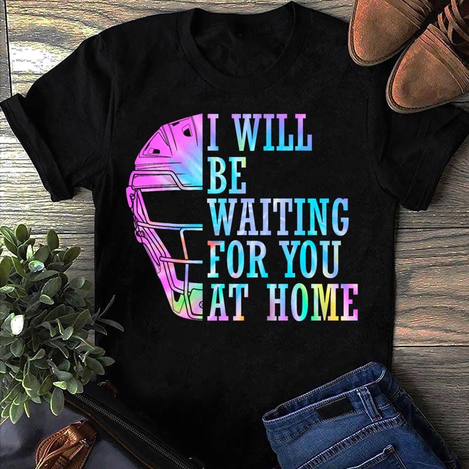 I Will Be Waiting For You At Home Softball Catcher Women Men T Shirt Cotton Tops s чёрный