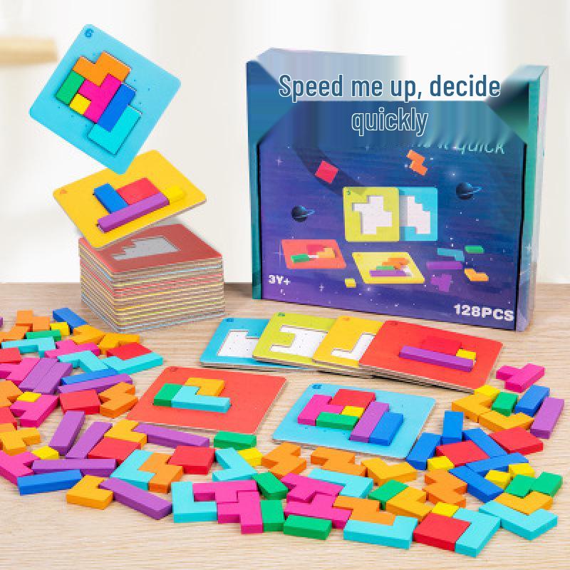 

Интерактивный пазл для родителей и детей в стиле Douyin: Быстрые строительные блоки для раннего образовательного веселья