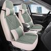 Seagull Car Seat Cushions (Models 23/24) - All-Season Linen Covers for New Energy Vehicles, Full Coverage.