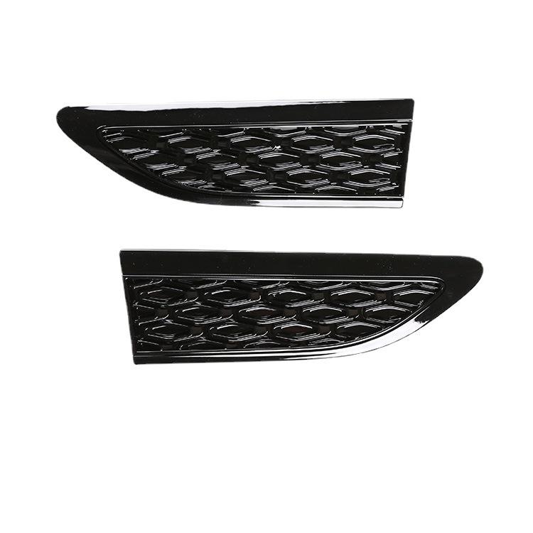 

Наклейка на боковое вентиляционное отверстие автомобиля, боковое вентиляционное отверстие, крышка для Land Rover Discovery Sport L550 2015-авто чёрный