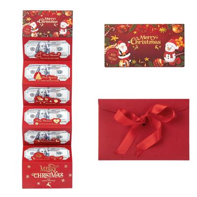Porta Dinheiro de Natal de Ano Novo para Dinheiro em Espécie Cartões de Natal com Envelopes Decoração de Feriado para Pais Mães Pais Mulheres