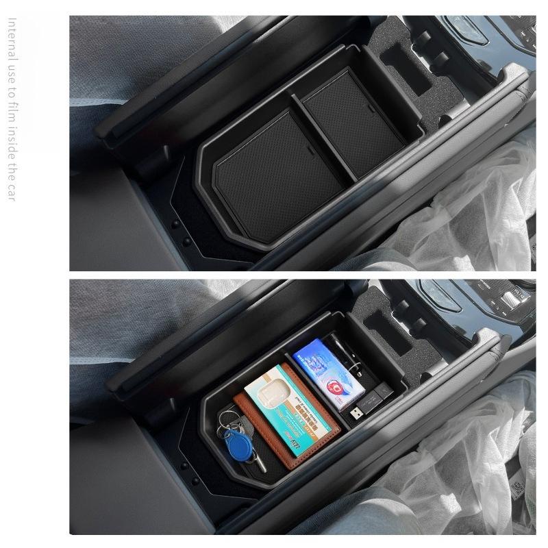 For BMW 5 Series 2024-2025 Center Console Armrest Storage Box Car Organizer Tray Central Stowing Tidying Interior Accessories