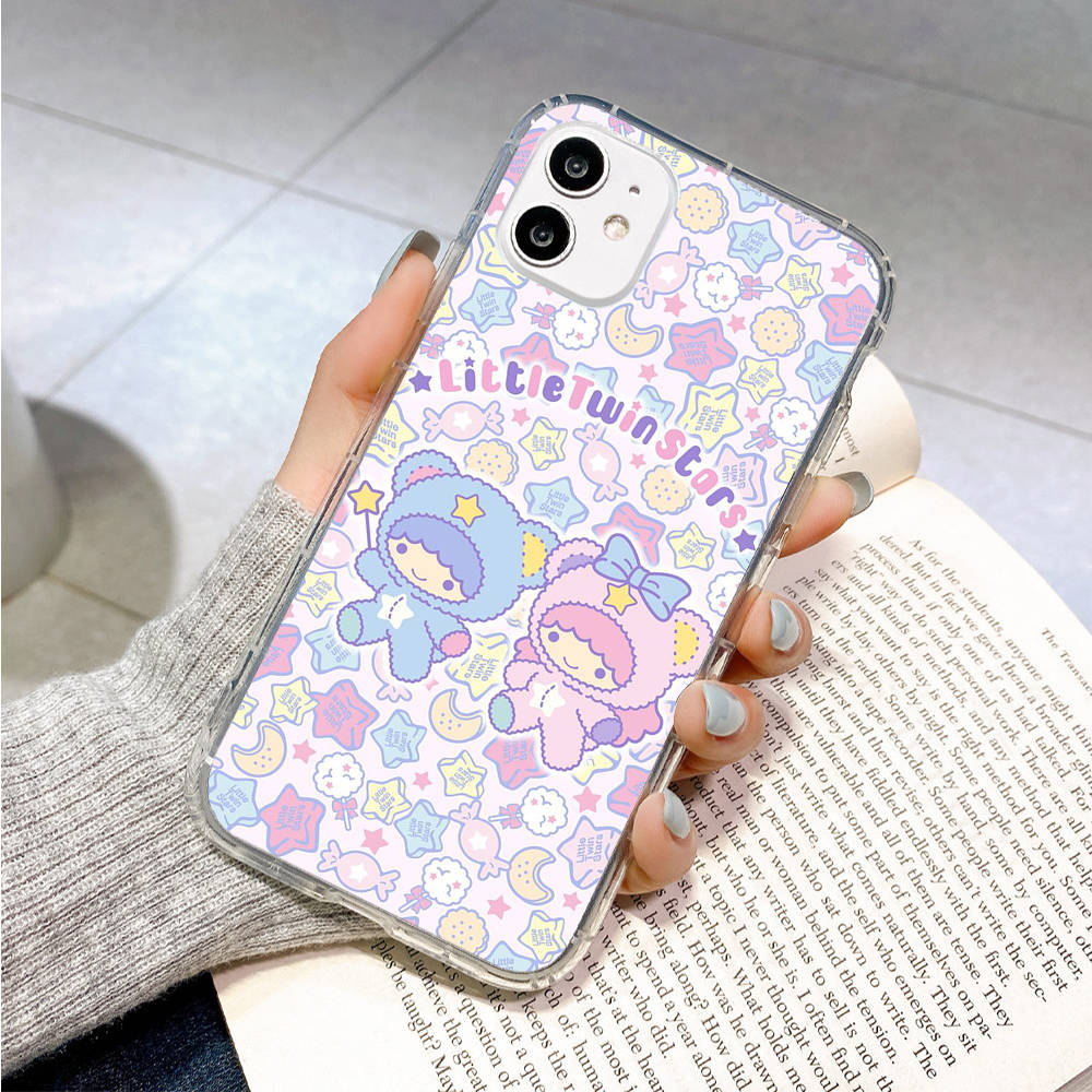 Case for Samsung A04 A14 A23 A34 A54 M23 M33 M52 M53 Realme 10 9 C30S C35 C55 VIVO Y02S Y21 Y51 X80 Pro Transparent Cover LI29 Little Twin Stars