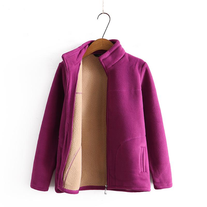 Jachetă Fleece Polar Plus Catifea Largă Plus Gras Plus Mărimi Mari Haine Fleece Fleece Toamnă și Iarnă Primăvară