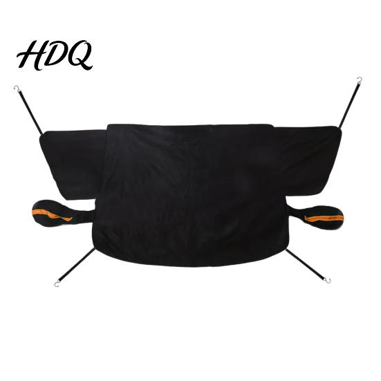 Vehicle Windshield Ice Protector Car Snow Cover Thickened Magnetic Half Cover with Cotton Shield