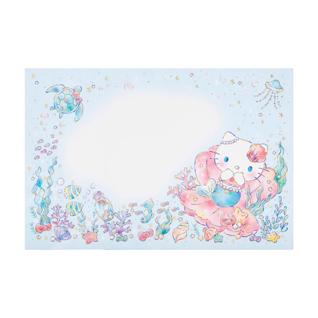 

Открытка Sanrio Почтовая летняя открытка Hello Kitty Русалочка S4019 384704 JSP19-4