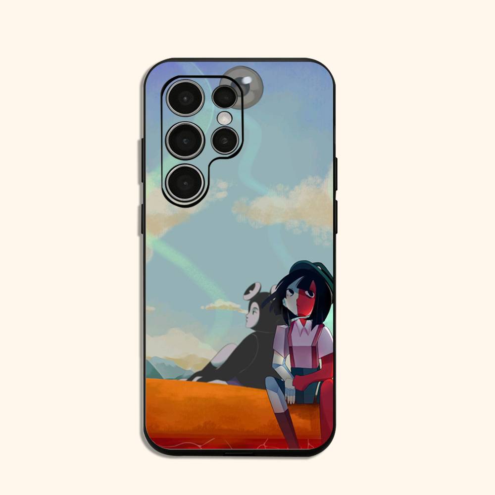 Anime E-Ena Graphic Sthetic Silicone Case For Samsung Galaxy S25 S24 S23 S22 S21 Shockproof Cover
