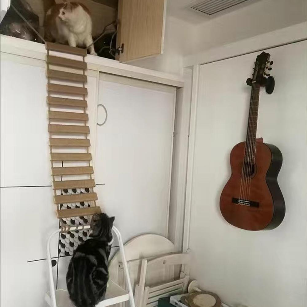 Kočičí můstek pro kočky Klec Sisal Dřevěný provazový žebřík Nábytek pro mazlíčky Kotě Stupátko Škrabadlo Poštovní kotě Hračky Strom Různé velikosti