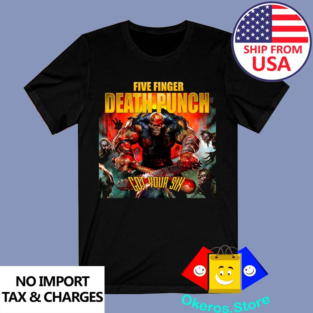 5FDP Five Finger Death Punch Got Your Six Men s Black Size S to 3XL M