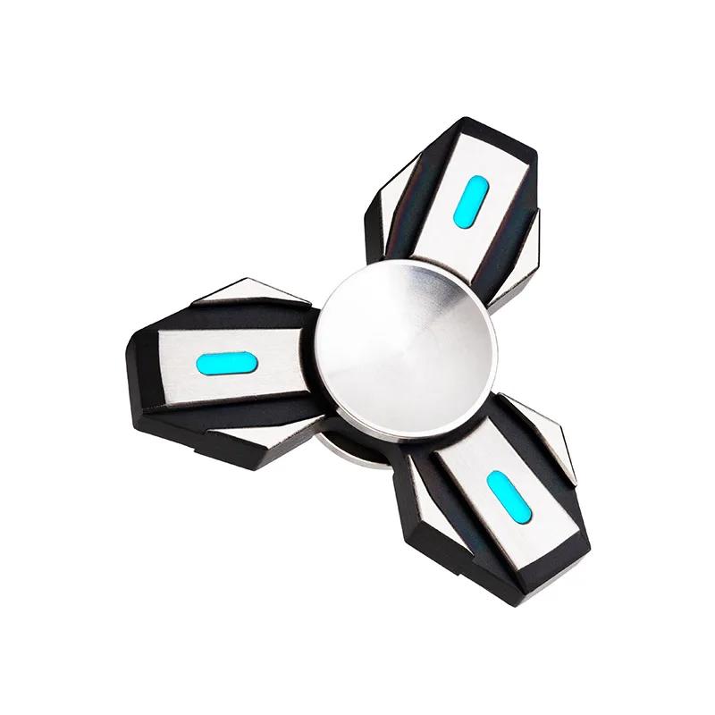 Mini Luminous Fidget Spinner Relieve Stress Reducing Toys Edc Stainless Steel Gyroscope Spinning Tip Top Antistresse Glowing