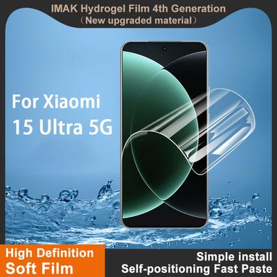 Für Xiaomi MI 15 Ultra 5G Glas IMAK Hydrogel Film 4. Generation Vollständige Abdeckung Displayschutzfolie