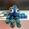 Portachiavi Polpo 3D Carino - Tentacoli e Piedi Flessibili Colori Vivaci Accessorio da Appendere per Sacchetto Regalo di San Valentino Decorazione da Scrivania