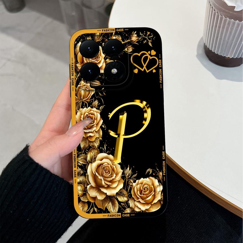 For Xiaomi 15T 14T 12T 17 15 14 13 Pro Lite 12X Phone Case Creative Letters Pattern Soft Matte Silicone Anti Slip Back Cover For Xiaomi Bumper Housing