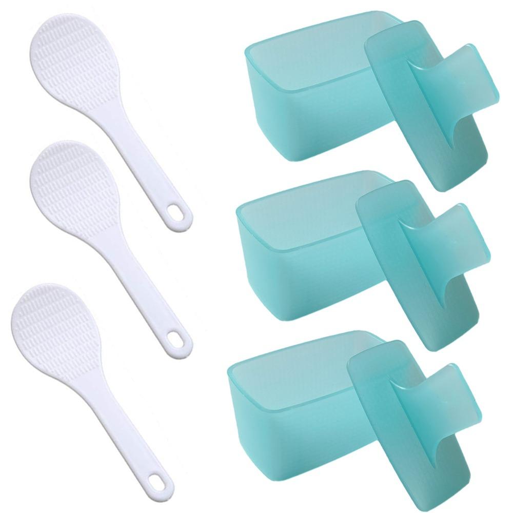 3Pcs Colorful Japanese Cuisine Onigiri Mold DIY Mini Sushi Maker Kit  Kitchen Utensil
