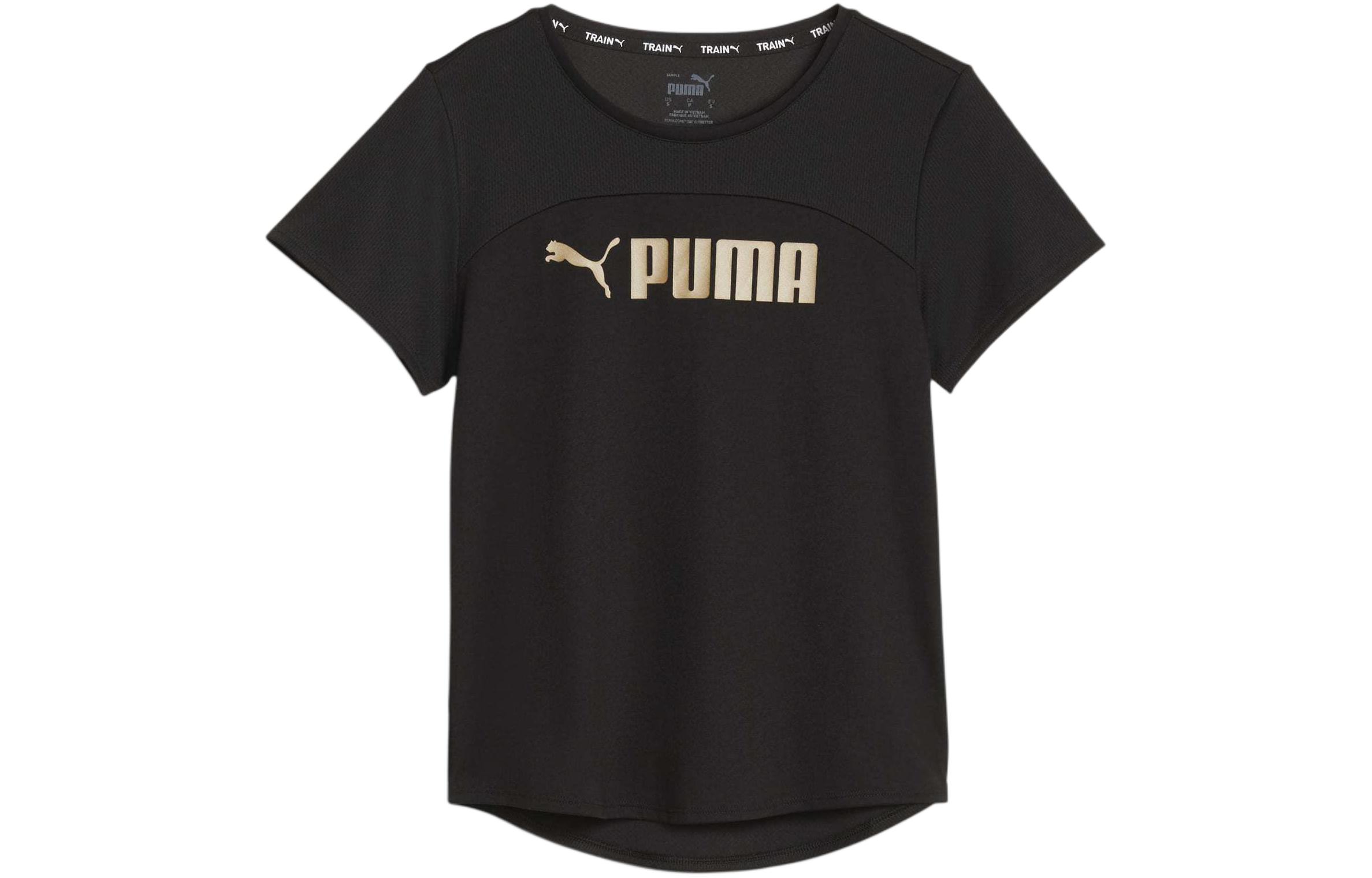 PUMA T Shirts Women s Black Crew Neck Moderate Other 523844-51 S