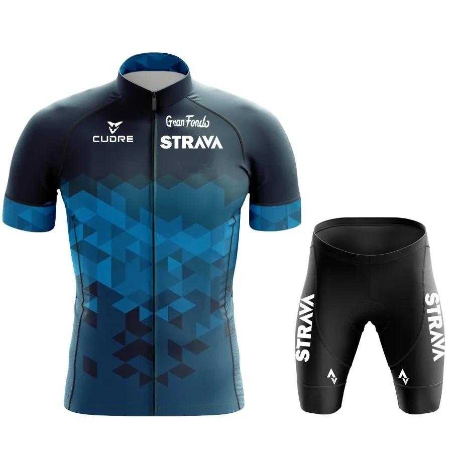 Completo da Ciclismo Estivo a Maniche Corte da Uomo per Mountain Bike Bici da Strada Tuta da Ciclismo Asciugatura Rapida Traspirante