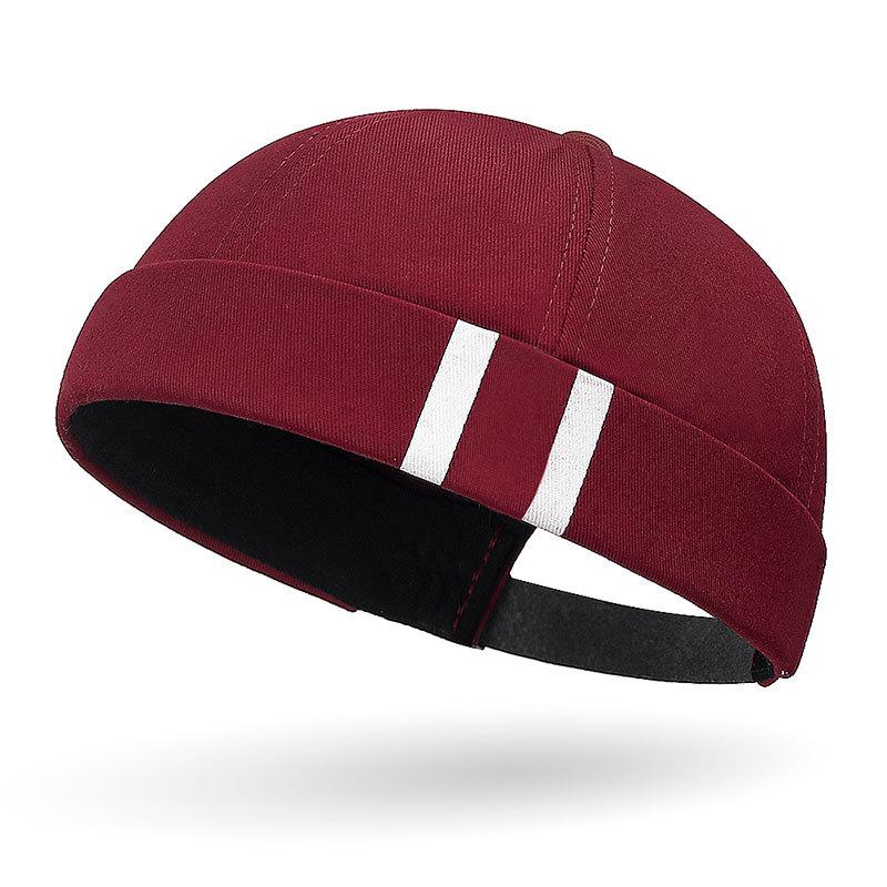 

Women s Korean Style Japanese Street Dance Stripe Cap - Unisex Tang Hat Adjustable