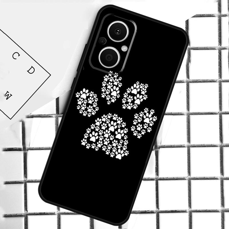Dog foot Paw Colorful Pattern Phone Case For OPPO Reno 7 8 Lite 8T 10 11 12 13 14 Pro 14F OPPO Find X9 X8 X6 X5 Pro Cover
