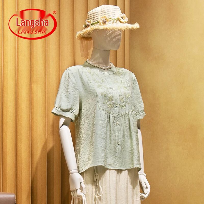 LangSha Women s Tencel Linen Blend Summer Top & Pant Set 3XL