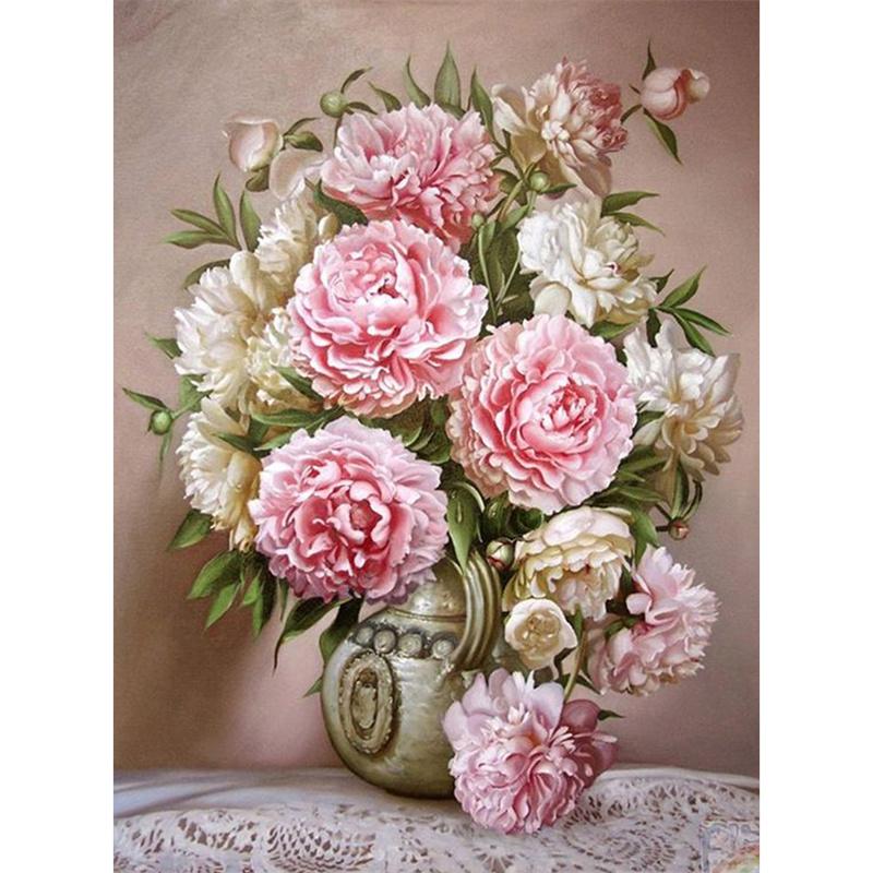Diamond Painting Passionate Diy 5d Pretty Flower Diamond Embroidery Cross Stitch Kit Rhinestone Mosaic Home Decor