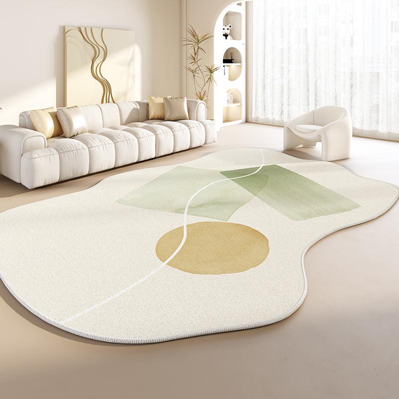 Irregular Shapes Living Room Decoration Plush Carpet Japanese Style Rugs for Bedroom Thick Anti-slip Floor Mat Home Washable Rug