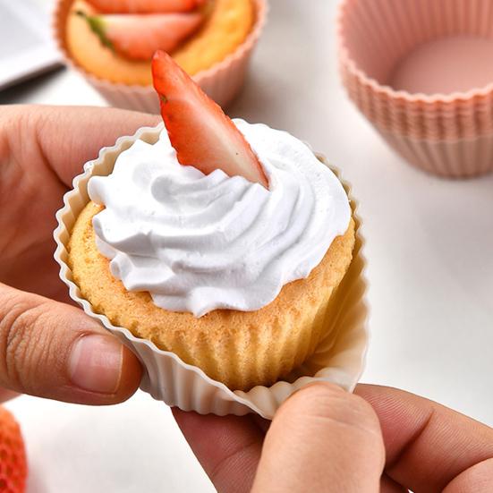 Pirottini In Silicone Per Cupcake, 12 Pezzi | Stampini Riutilizzabili Antiaderenti, 3 Forme (Rotondo, Quadrato, Rettangolare) Per Torte E Muffin, Adatti A Forno E Microonde