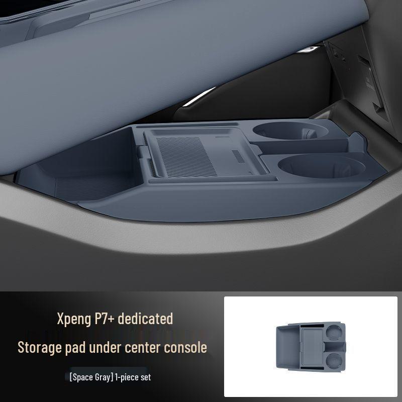 Multi-Functional Silicone Storage Box for Xiaopeng P7 Center Console (25 Models)