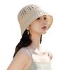Spring and Summer New Hat Women's Knitted Breathable Bucket Hat Sun Hat Sun Visor Basin Hat
