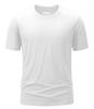 TACVASEN Men's Short Sleeve Sports T-Shirt, Moisture-Wicking, Lightweight, Cotton, Round Neck, Solid Color, Available In Plus Sizes, White, Size 2XL