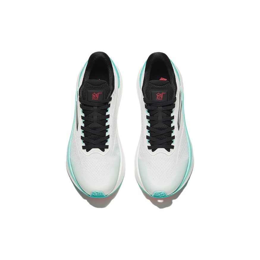 Anta Modne wszechstronne buty do biegania z okrągłym noskiem, sznurowane, amortyzujące, odporne na ścieranie, niskie, męskie sneakersy Białe Niebieskie Czarne 112415582-1