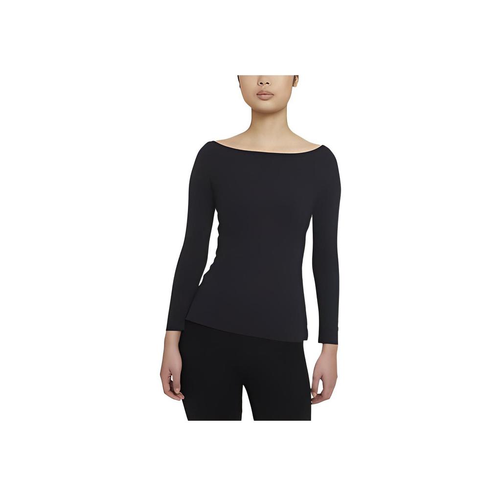 Nike Long Sleeve Training Pullover Women Tops Black DA0720-010