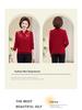 High-End Embroidered Cashmere Sweater for Women - Loose, Festive, Perfect for Middle-Aged and Elderly Moms, Pure Wool Base Layer