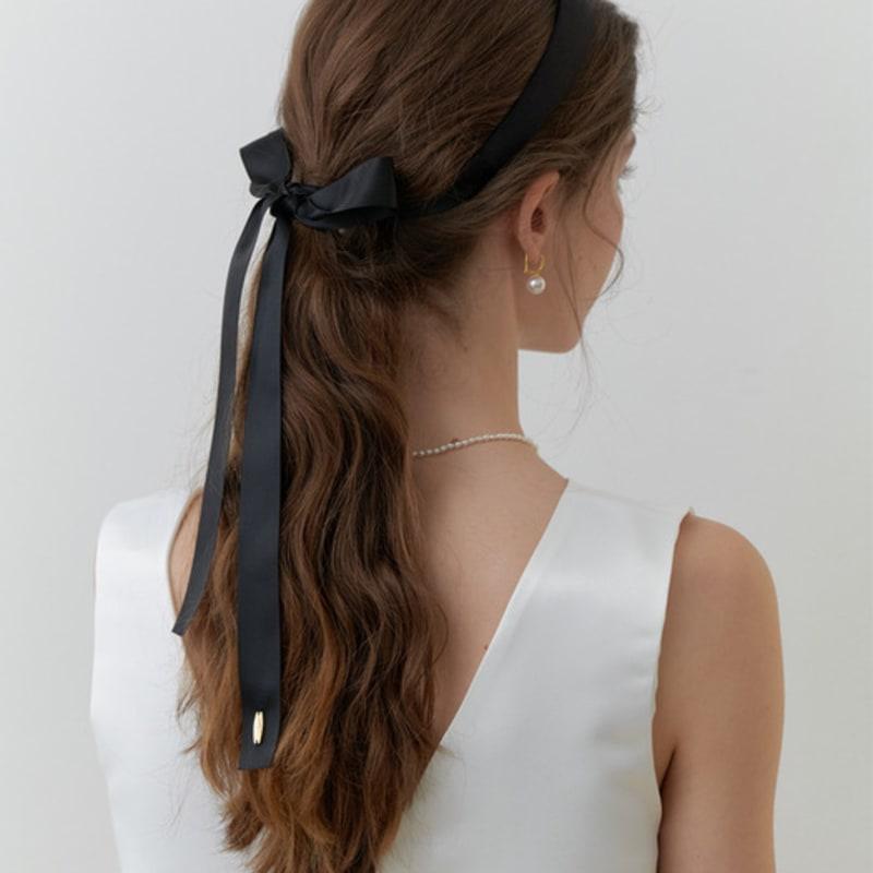 

CARRY BARRETTE Элегантная повязка для волос с лентой black