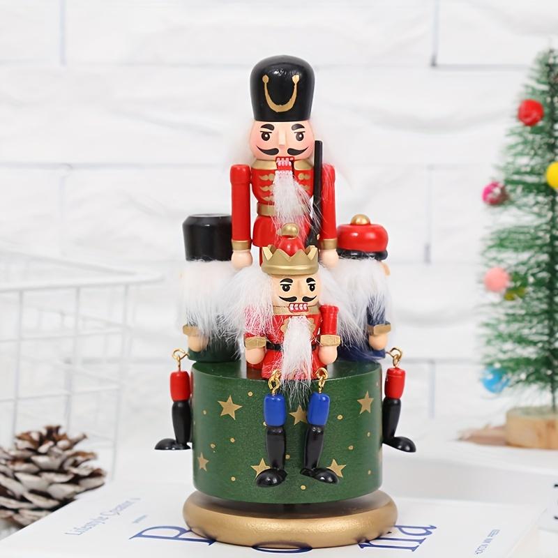 

1 шт. Музыкальная шкатулка Щелкунчик, Украшение в виде куклы-солдатика, Украшение для дома, гостиной, Подарок в виде музыкальной шкатулки