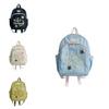 Cute Star Embroidered Backpack For Kids Unisex Design Fresh Style With Breathable Fabric