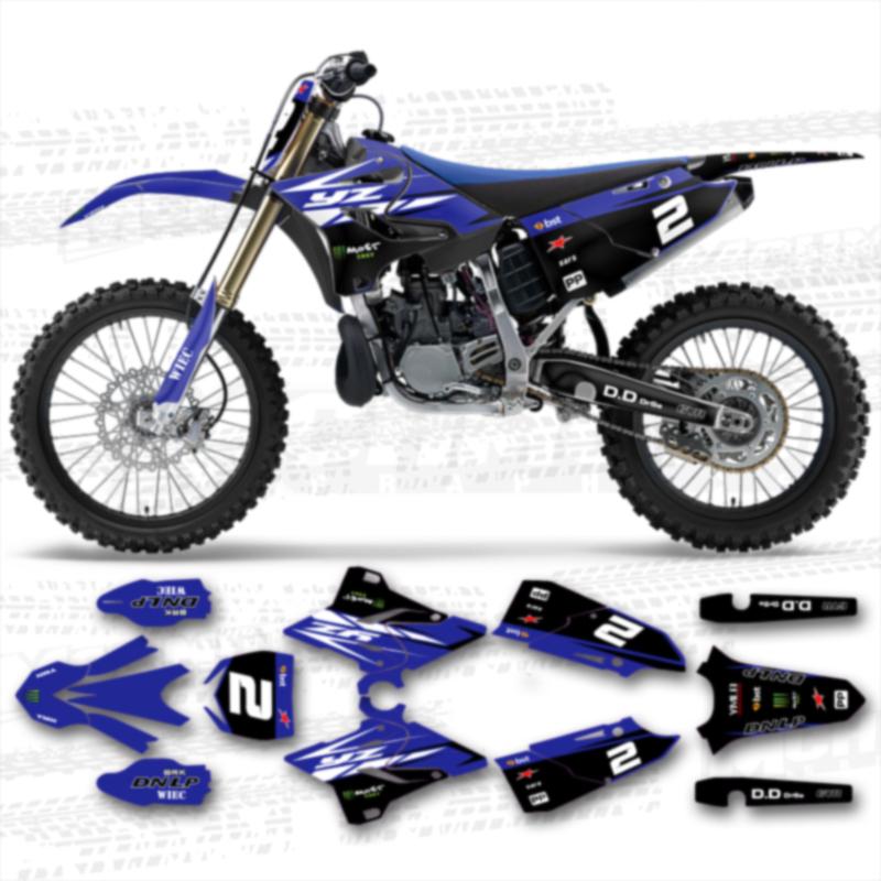 MCHMFG Motorcycle Fairing Graphics Decal Stickers For YAMAHA YZ125 YZ250 YZ 125 250 2015- YZ250X 2016- Design A